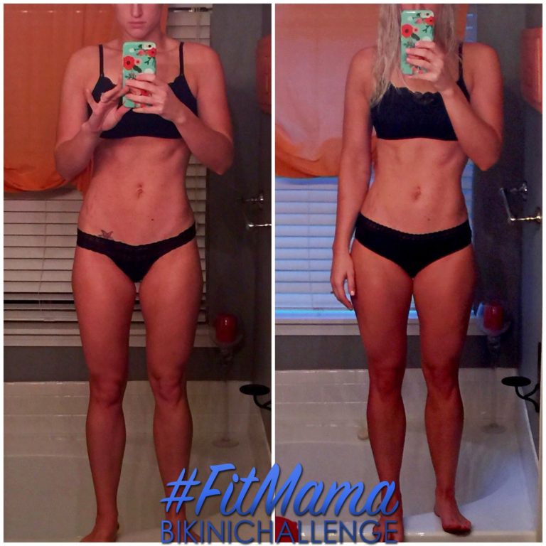 Postpartum Progress Pics for the #fitmamabikinichallenge