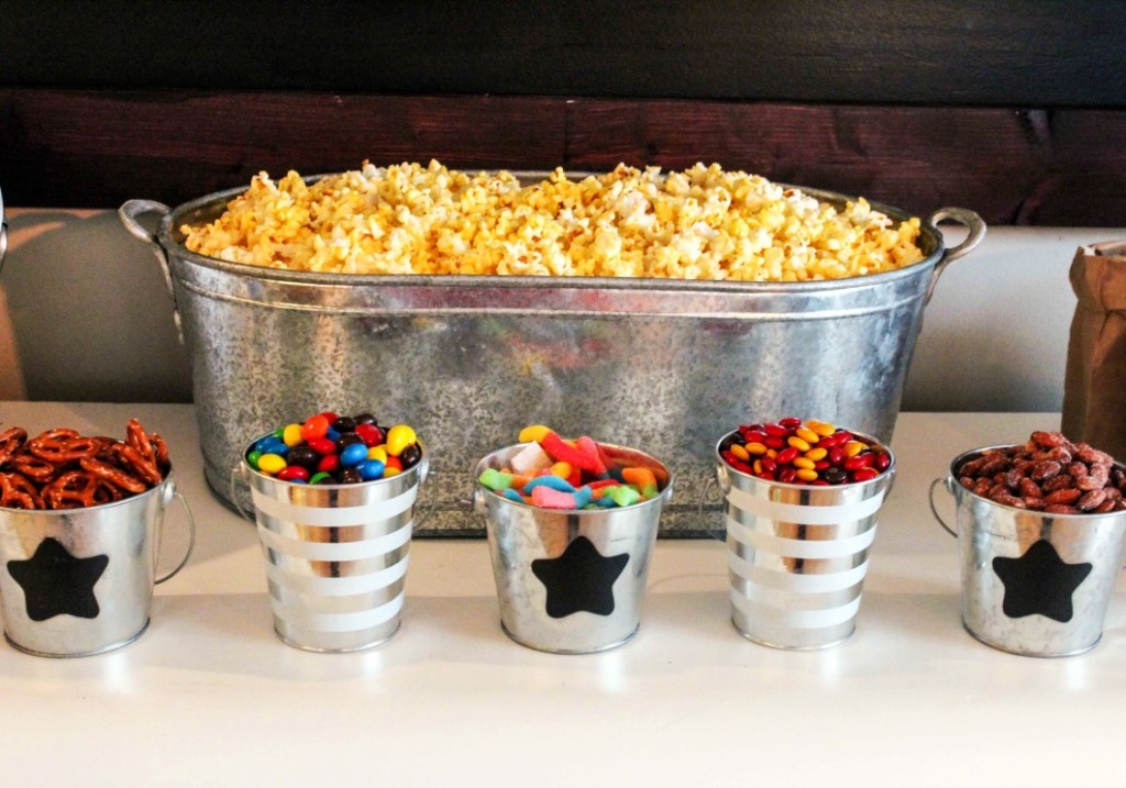 Movie Night Popcorn Bar