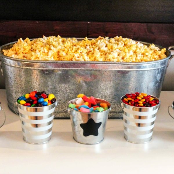 Movie Night Popcorn Bar