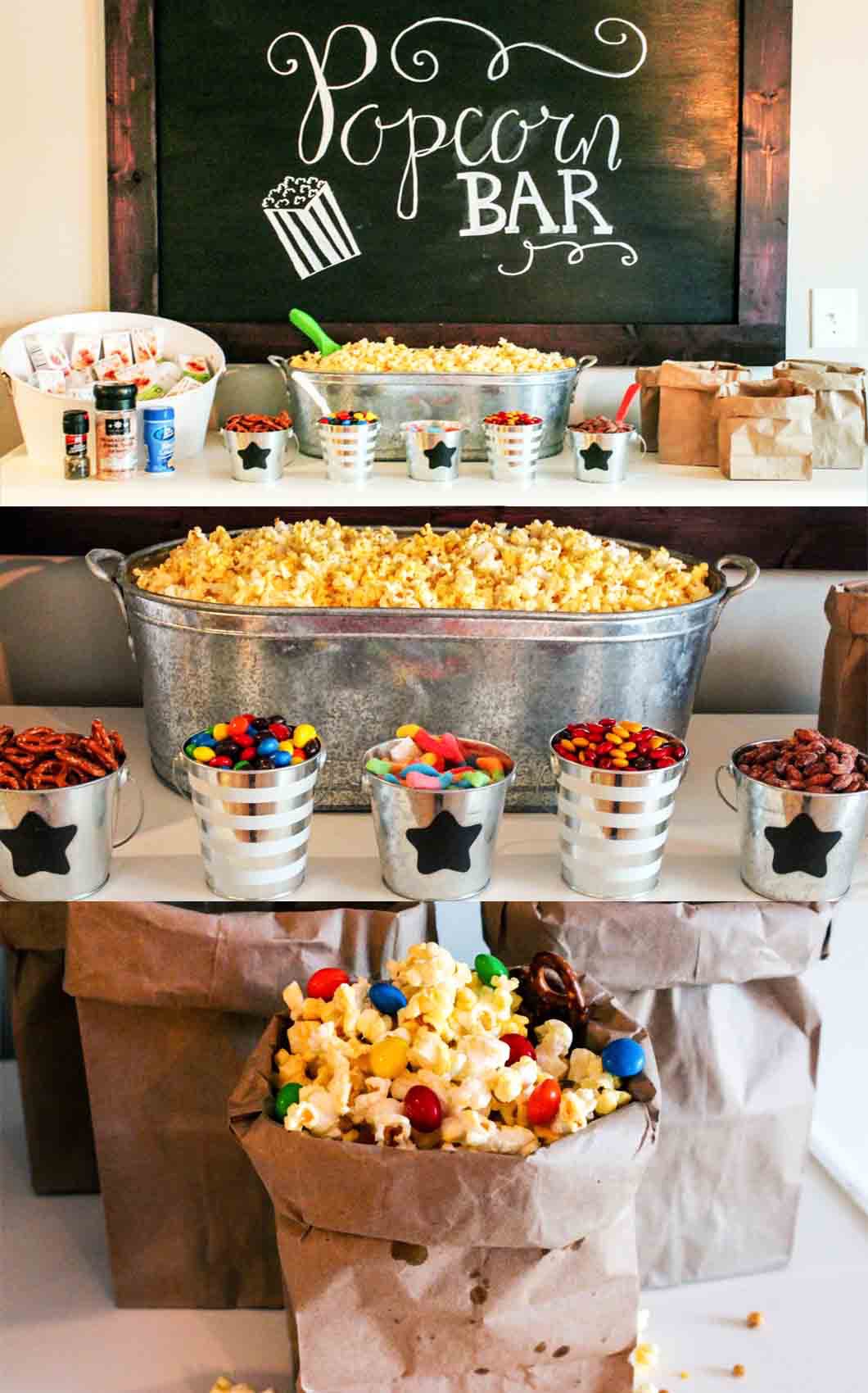 The Ultimate Popcorn Bar by lifestyle blogger Jessica of Happily Hughes