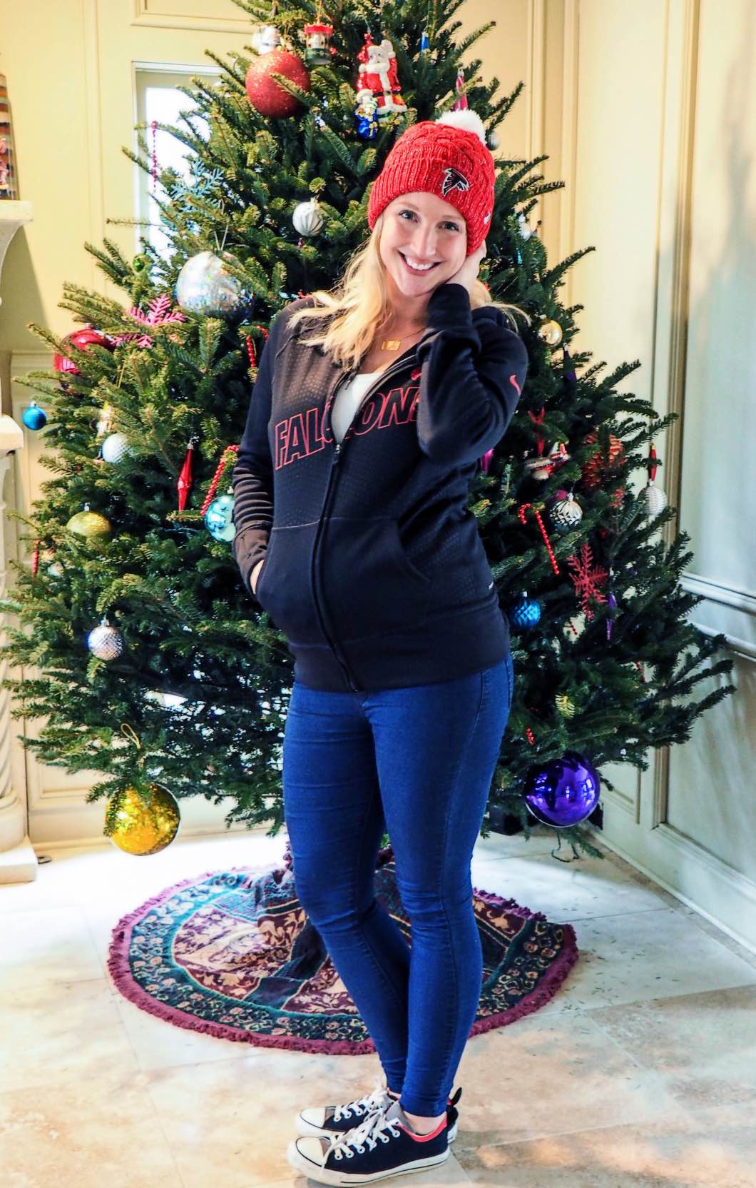 NFL Holiday Style - NFL Holiday Style by Atlanta style blogger Happily Hughes