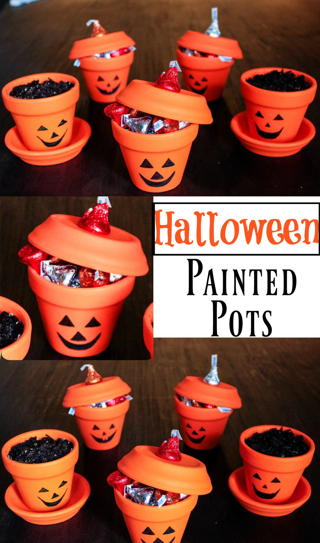 Halloween Painted Pots