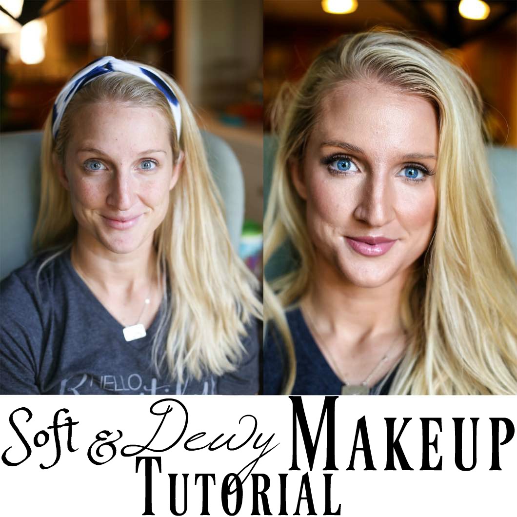 Soft Dewy Makeup Look with Luminess Coupon Code Mommy Makeover Pt. 1 by beauty blogger Jessica of Happily Hughes
