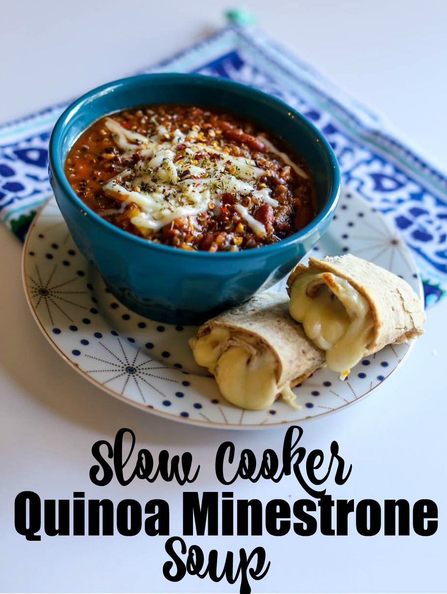 Healthy Slow Cooker Recipe: Quinoa Minestrone Soup