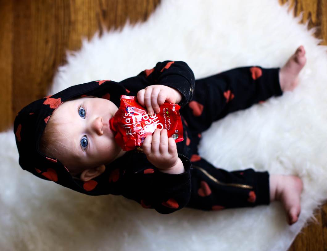 Ella brand food red pouch - Hosting the Holidays with Babbleboxx by Atlanta style blogger Happily Hughes
