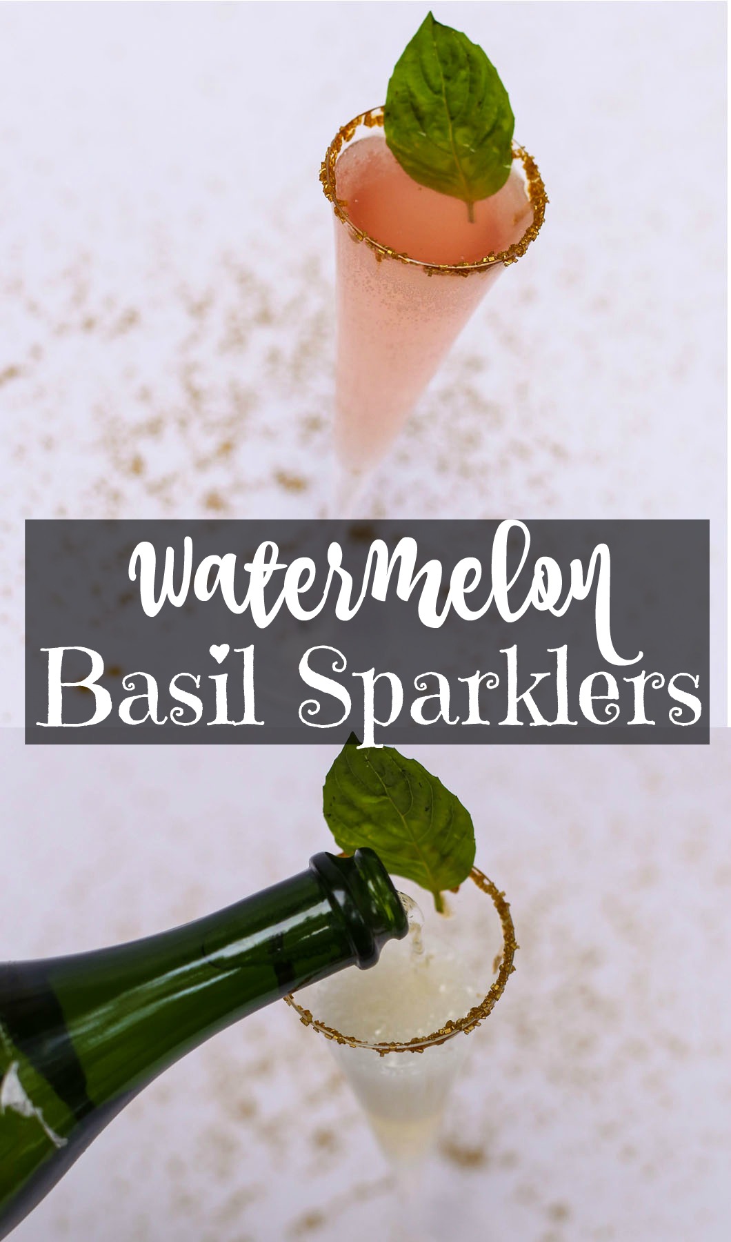 watermelonbasilsparklers - Holiday Beverages: Watermelon Basil Sparklers by Atlanta lifestyle blogger Happily Hughes