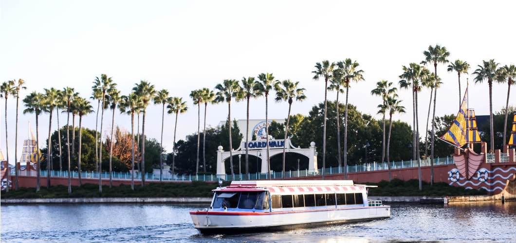 Swan and Dolphin Ferry to Disney - Holiday Attractions in Orlando by Atlanta travel blogger Happily Hughes