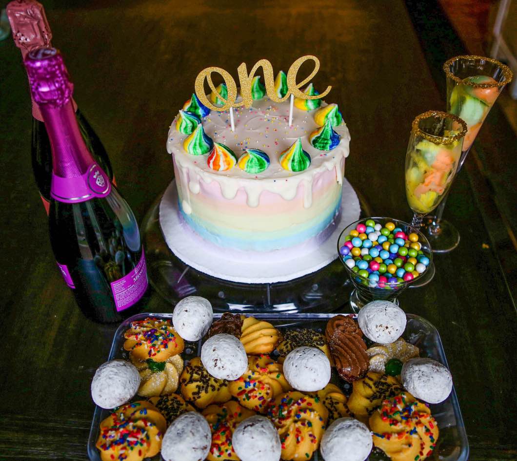 Birthday Unicorn Cake and Unicorn Mimosas