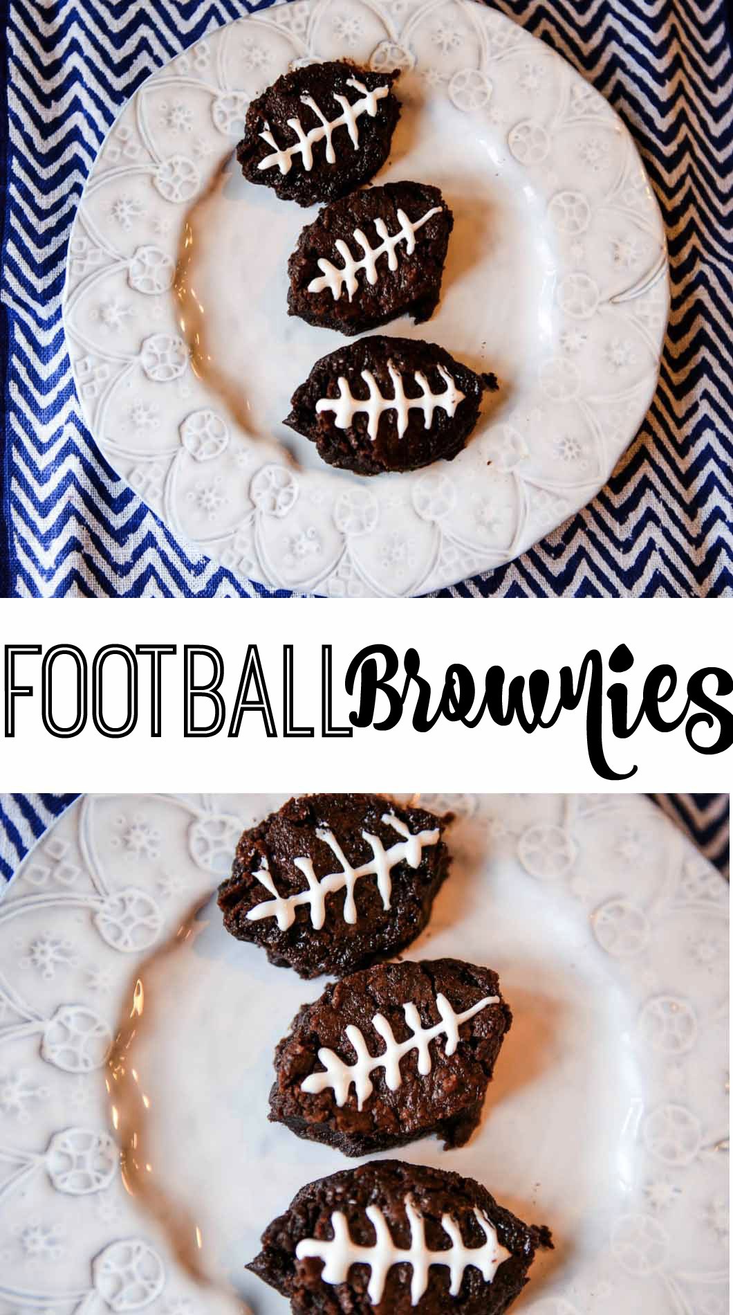 Football Brownies for the Super Bowl with fairlife Ultra-Filtered Milk by Atlanta style blogger Happily Hughes