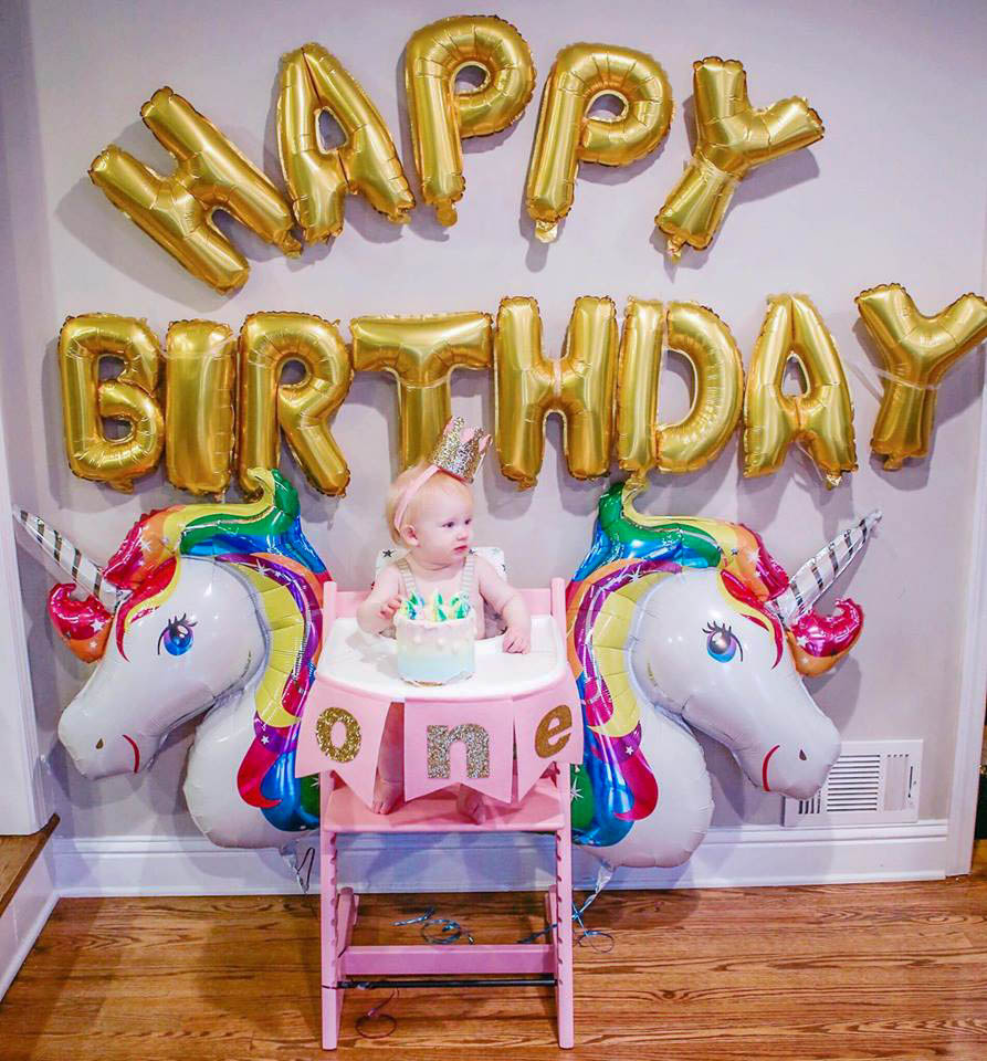 Unicorn Birthday Party One Year Old