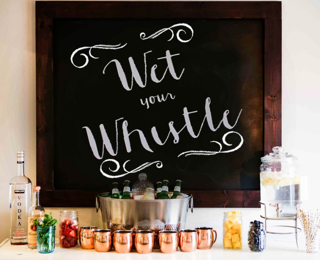 Wet Your Whistle Chalkboard