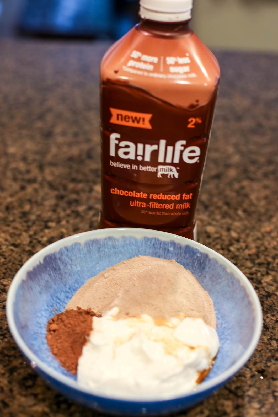 Post-Workout Treat: Protein Mousse with fairlife by fitness blogger Jessica of Happily Hughes
