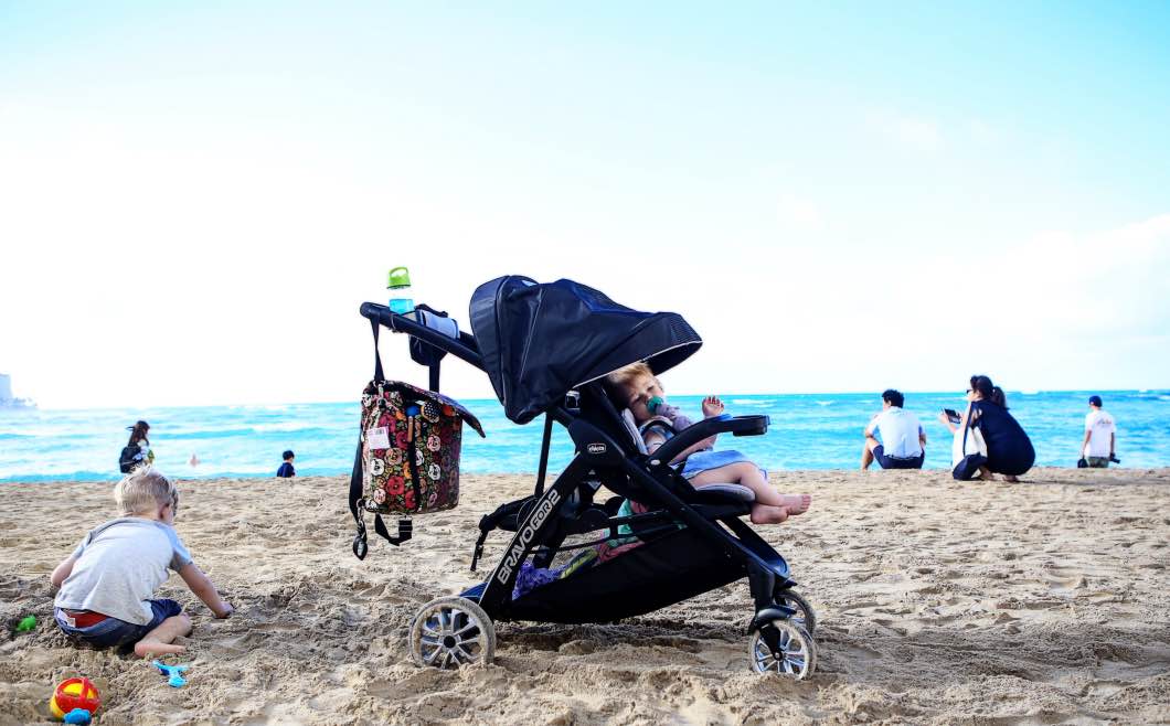 traveling with double stroller