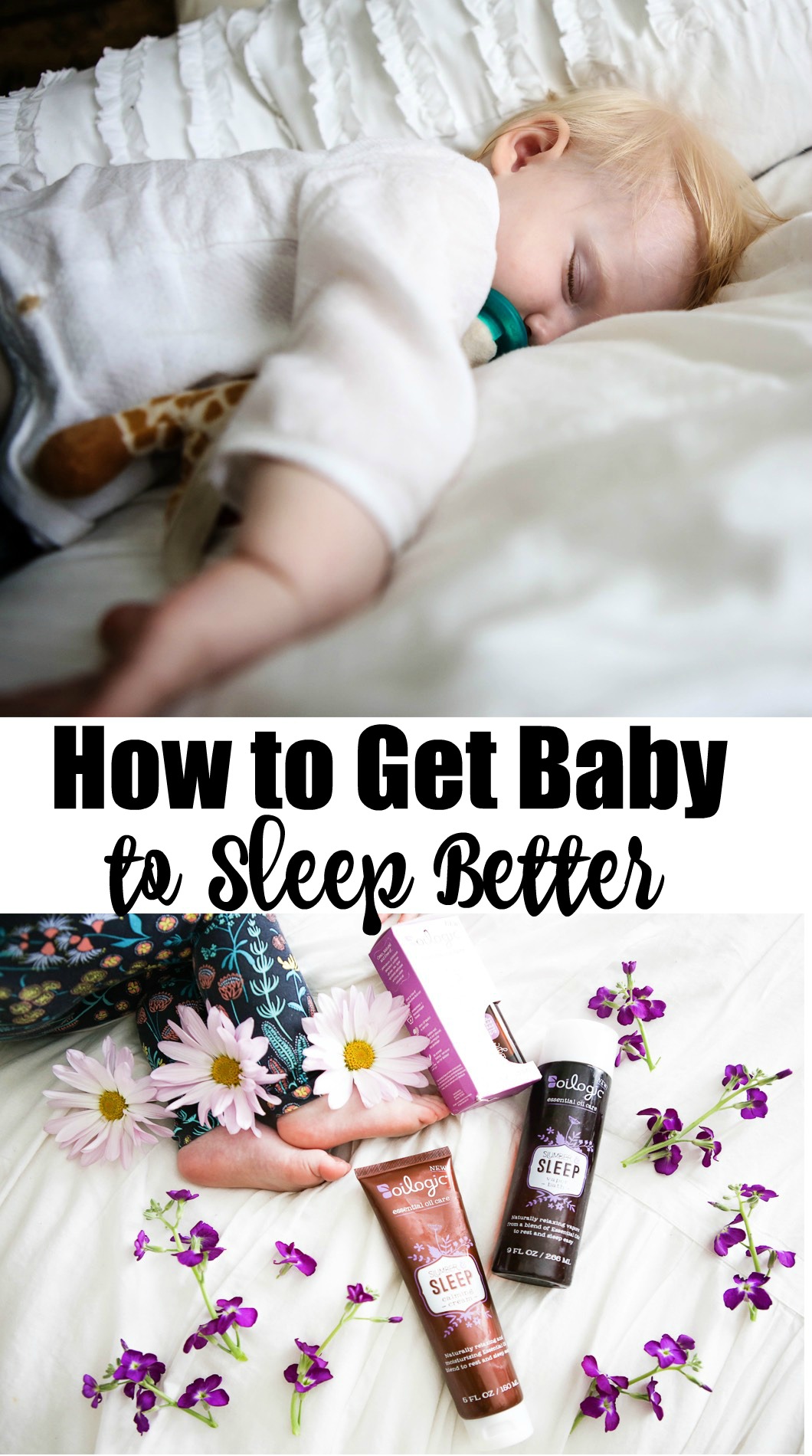How to Get Baby to Sleep Better with Oilogic - Essential Oils For Sleep by lifestyle blogger Jessica of Happily Hughes