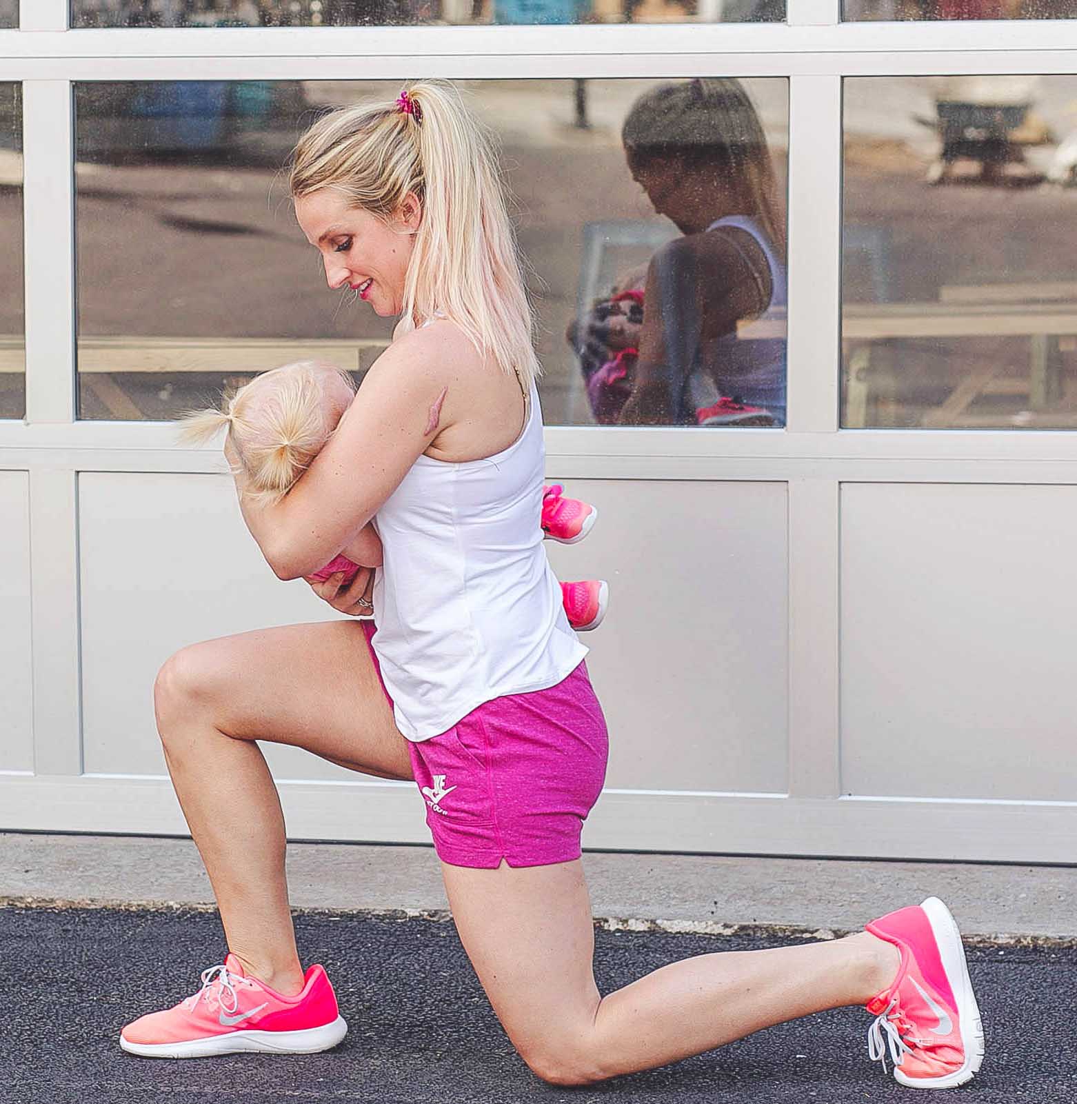 Mom and Baby Workout with Zappos by Atlanta fitness blogger Jessica of Happily Hughes