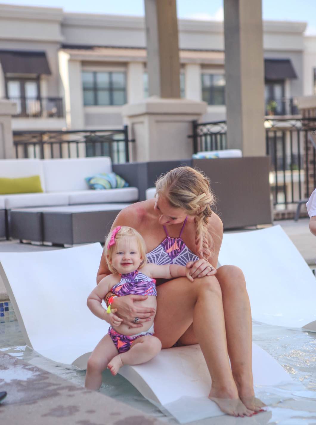 Mother Daughter Matching Swimsuits by popular Atlanta blogger Jessica of Happily Hughes