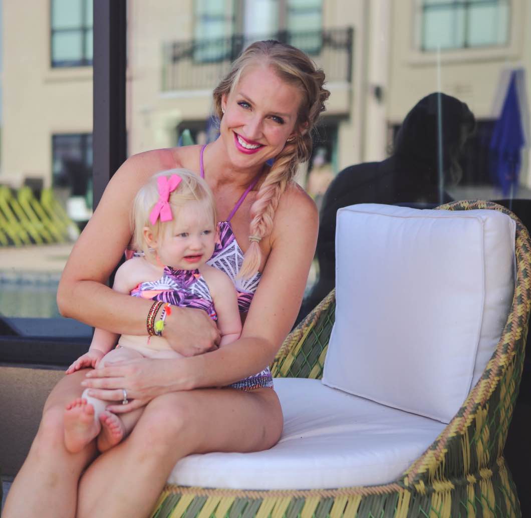 Mother Daughter Matching Swimsuits by popular Atlanta blogger Jessica of Happily Hughes