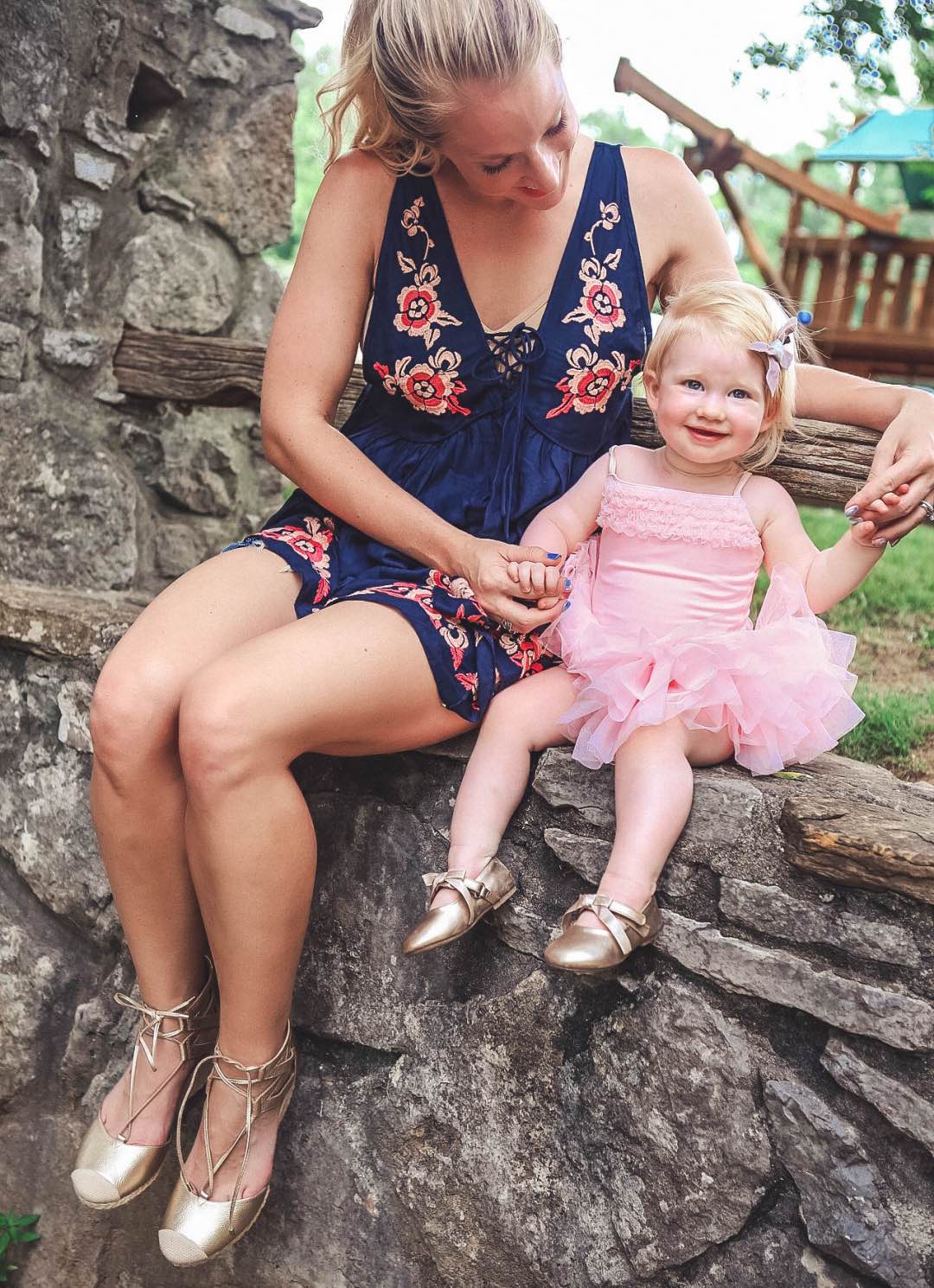 Mother and Daughter Summer Matching Shoes with Zappos by Atlanta blogger Happily Hughes