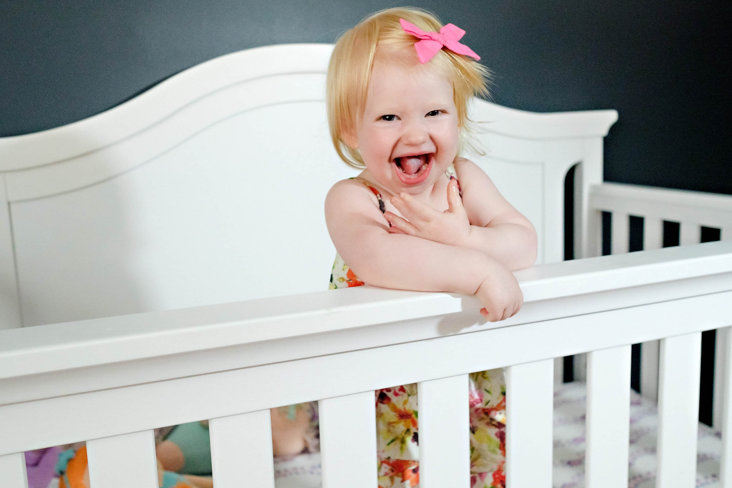 gerber baby - Girl Toddler Room Makeover by Atlanta mom blogger Happily Hughes