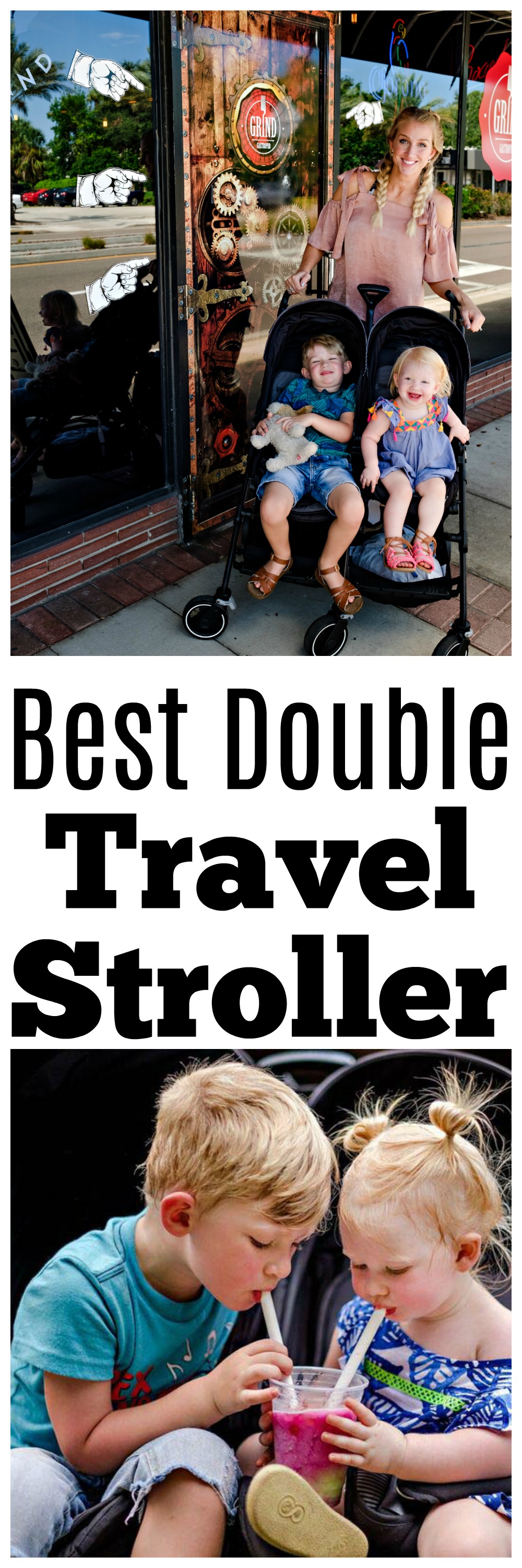 best travel double stroller - The Best Double Stroller For Traveling with Maxi Cosi by Atlanta travel blogger Happily Hughes