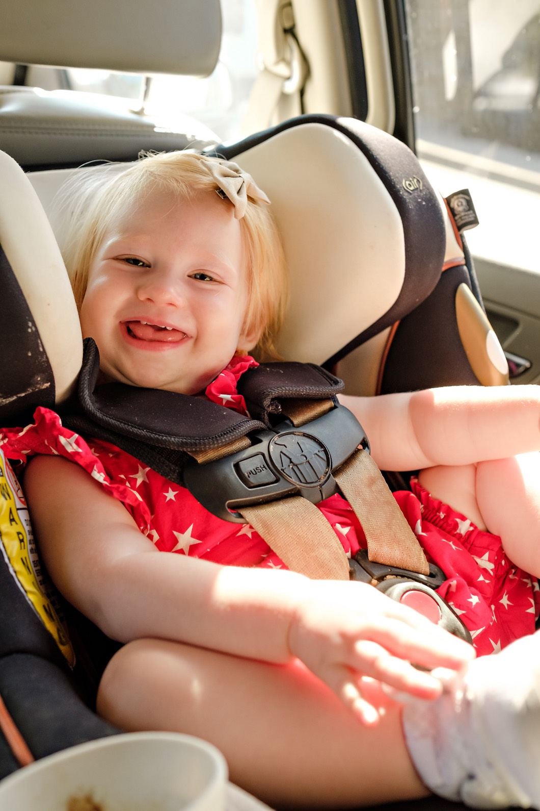 baby with fat rolls - How to Plan a Road Trip with Kids by Atlanta mom blogger Happily Hughes