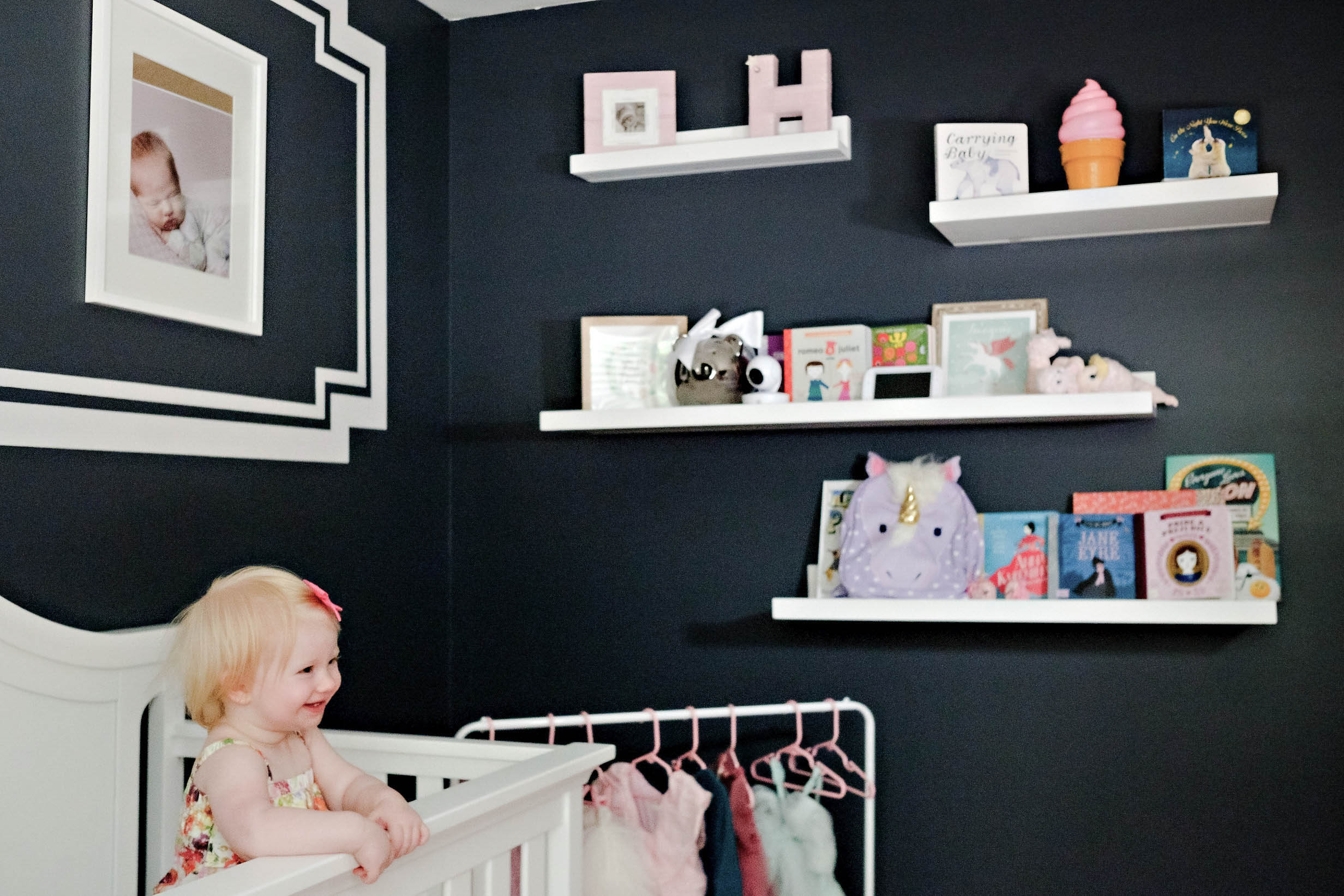 Girls Toddler Room Makeover by Atlanta mom blogger Happily Hughes