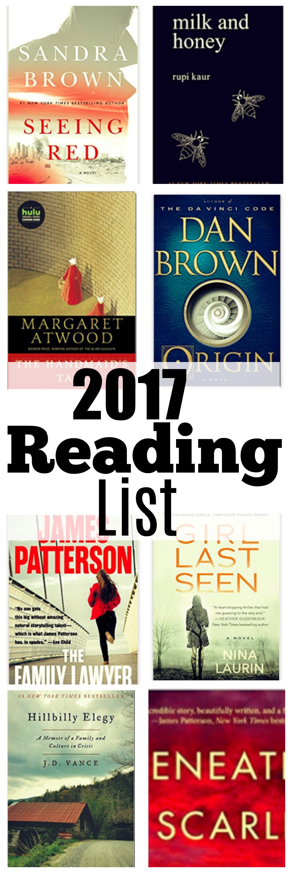 2017 reading list fiction