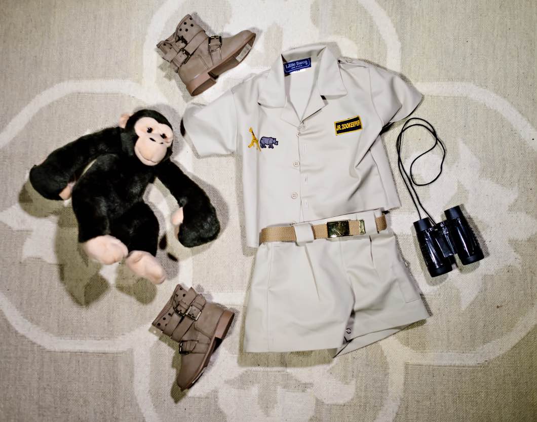 DIY Toddler Jane Goodall Costume by Atlanta mom blogger Happily Hughes