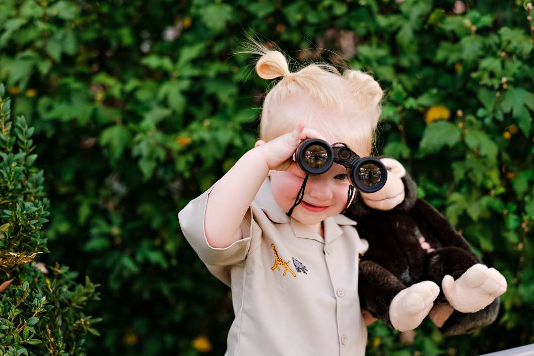 DIY Toddler Jane Goodall Costume by Atlanta mom blogger Happily Hughes