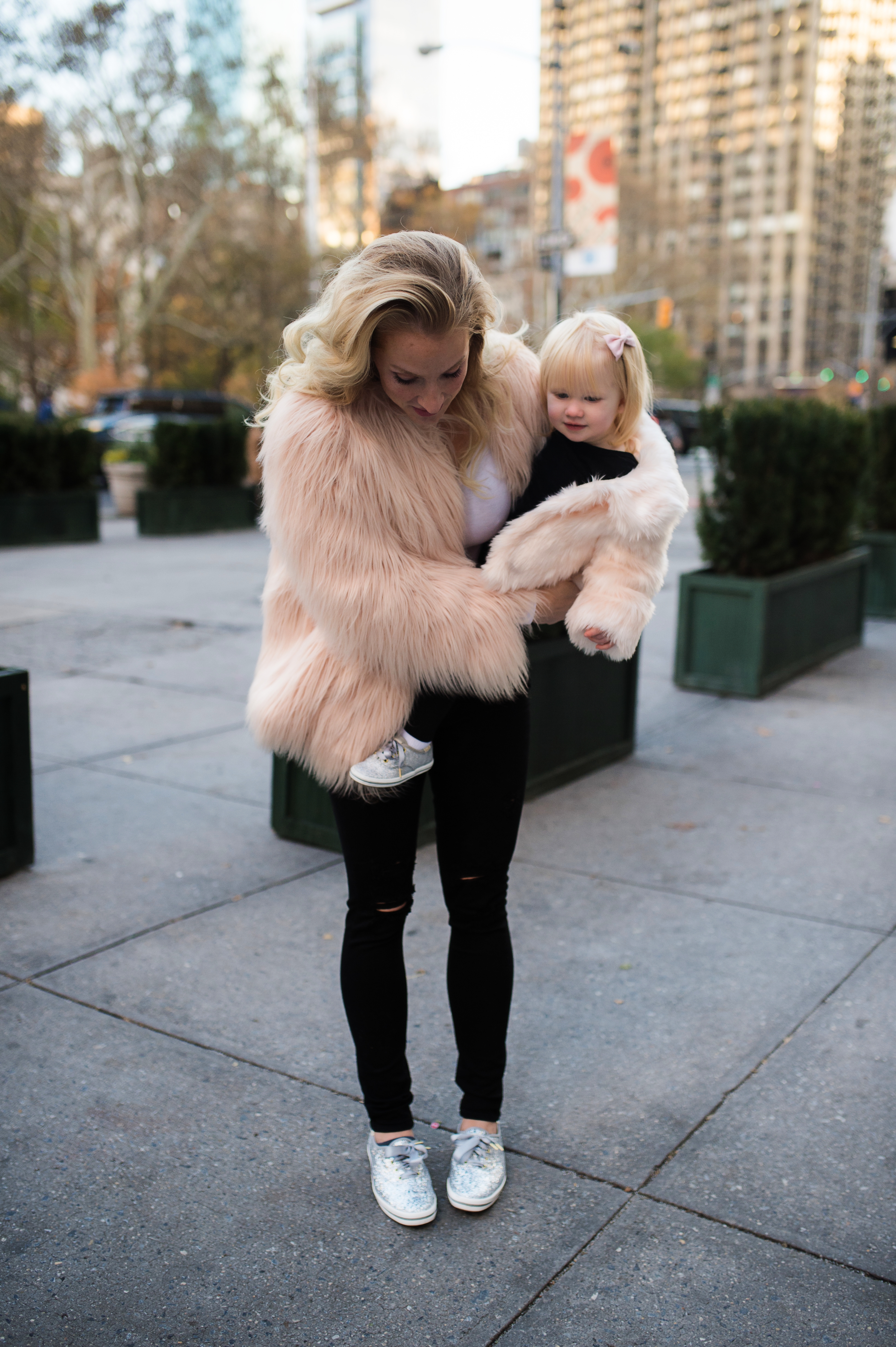 Mother Daughter Matching Winter Outfits Happily Hughes Atlanta Fashion Lifestyle Content Creator