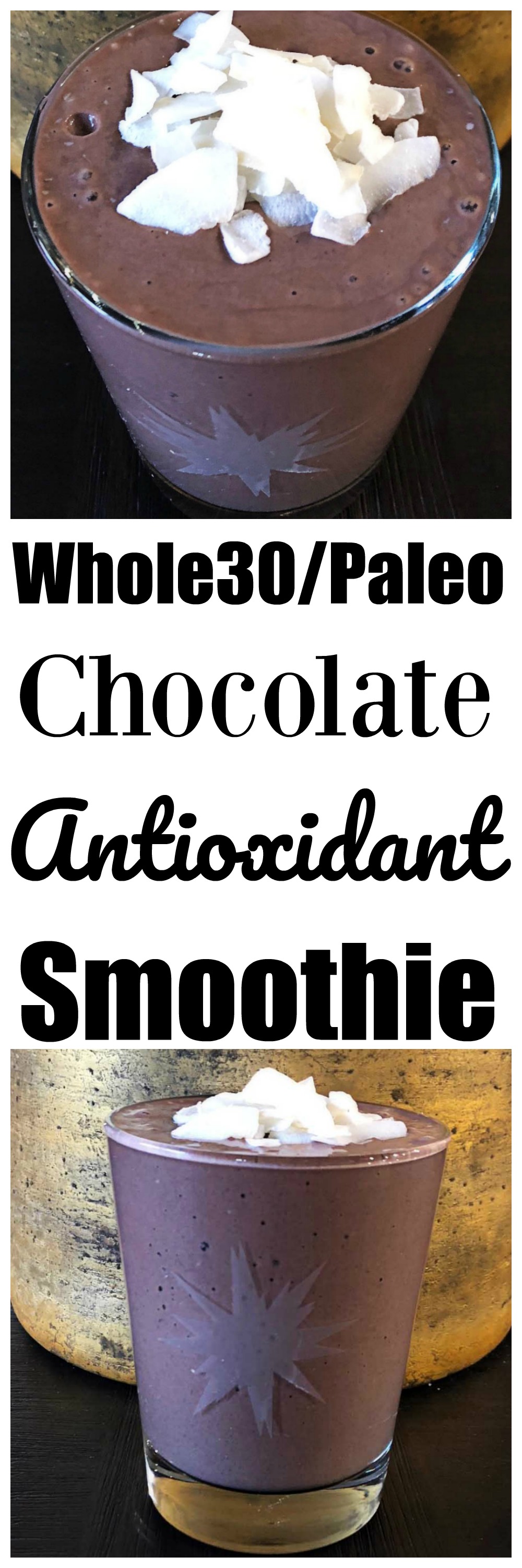 Whole30 Antioxidant Smoothie Recipe by popular Atlanta fitness blogger Happily Hughes