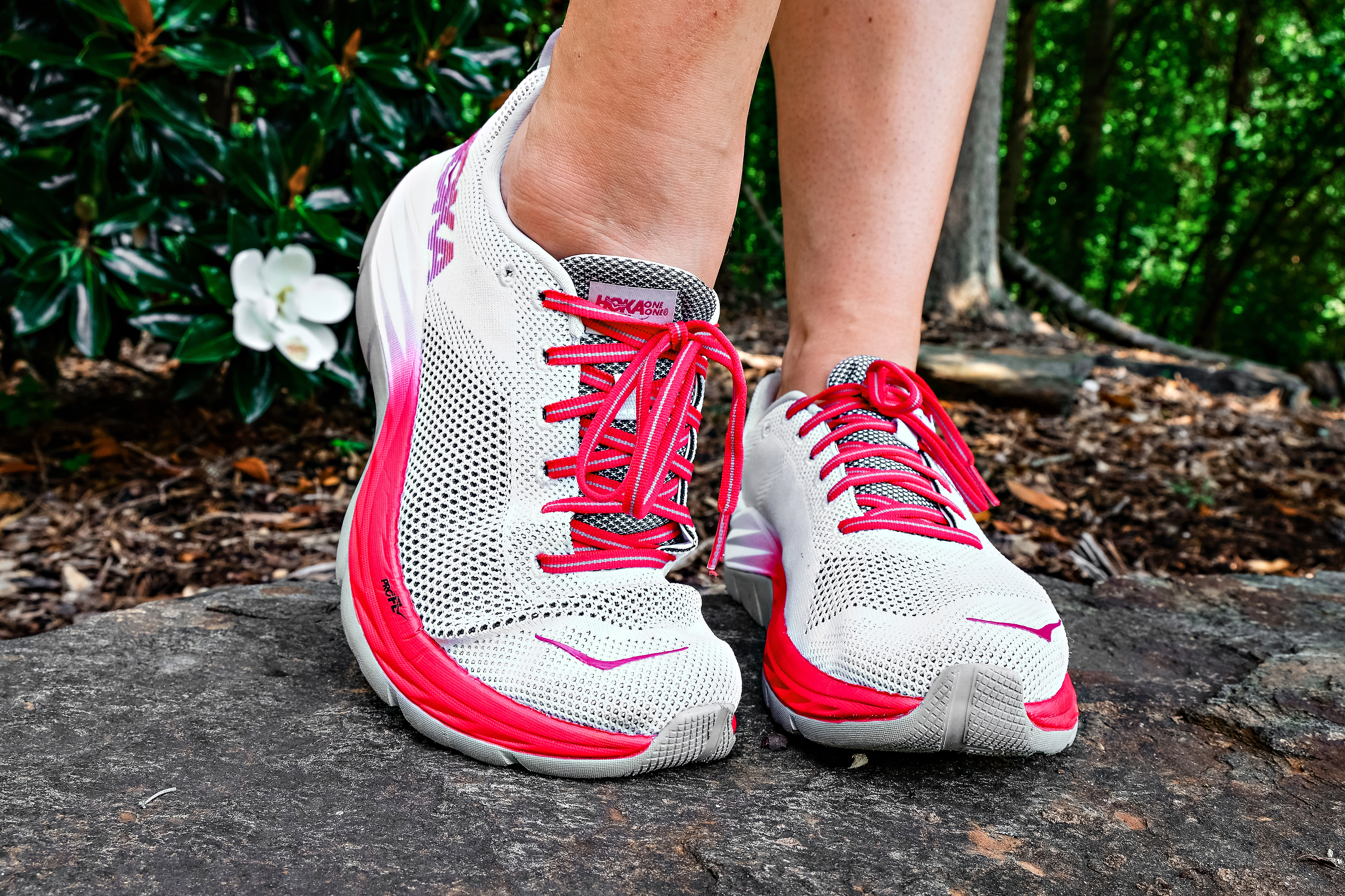 Best Running Shoes with HOKA ONE ONE featured by popular Atlanta fitness blogger Happily Hughes