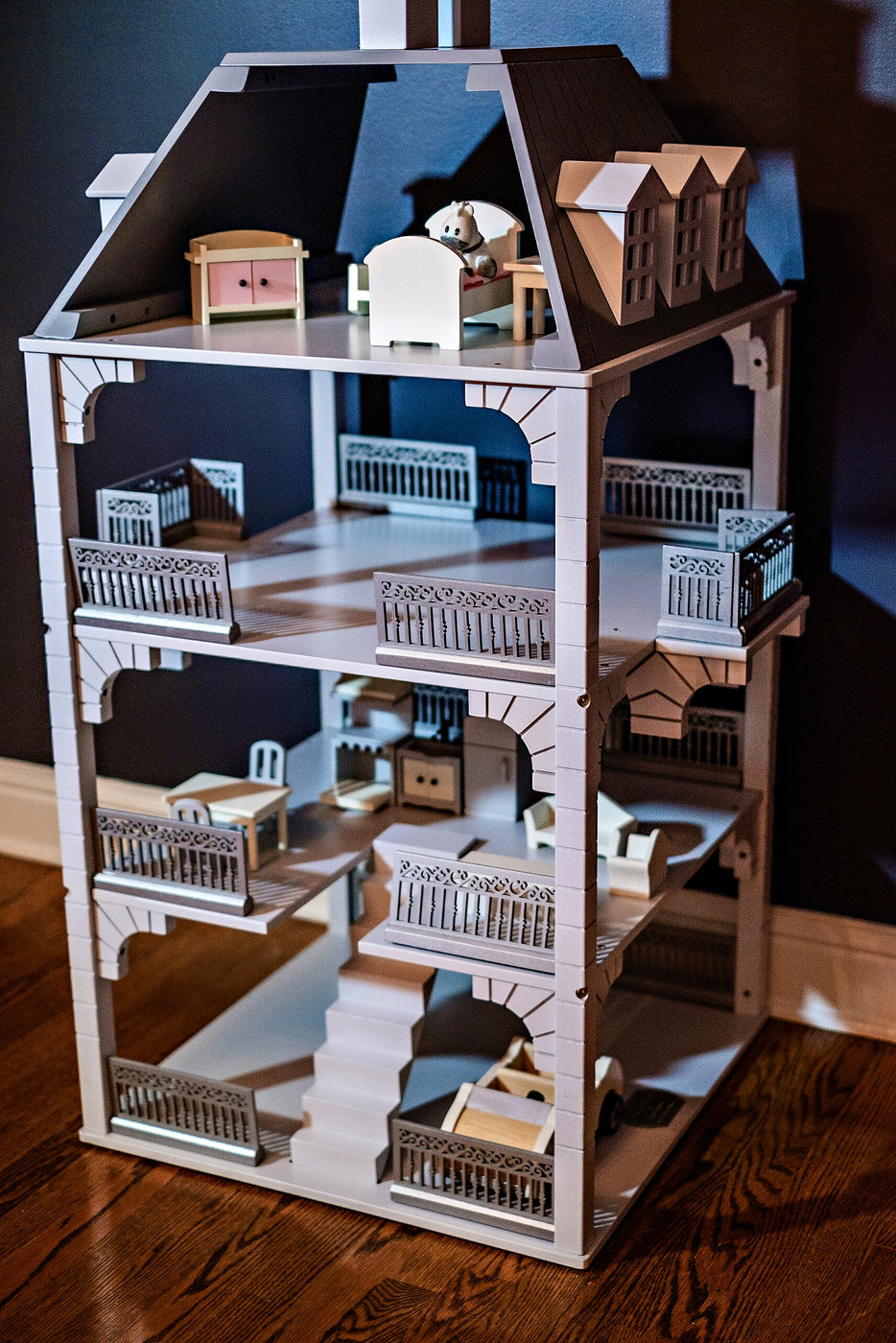 Doll House | Meg Basinger | Little Girl Room Decor featured by popular Atlanta life and style blogger Happily Hughes