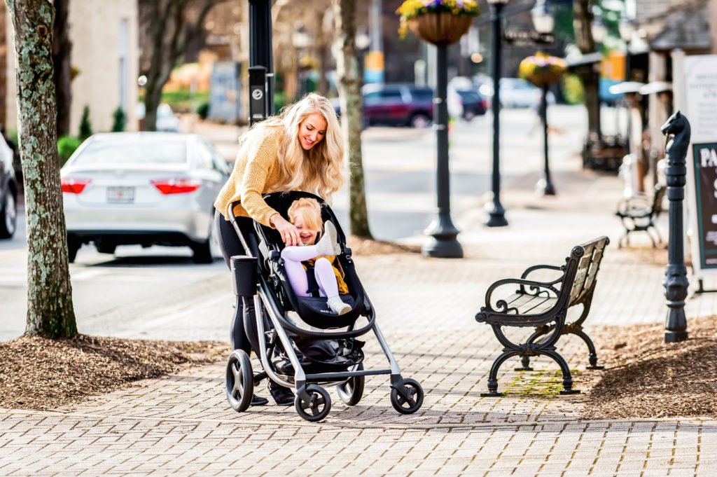 Looking for the best stroller? Popular Atlanta Blogger Happily Hughes is sharing why you need to grab a Maxi-Cosi Lila Stroller ASAP!