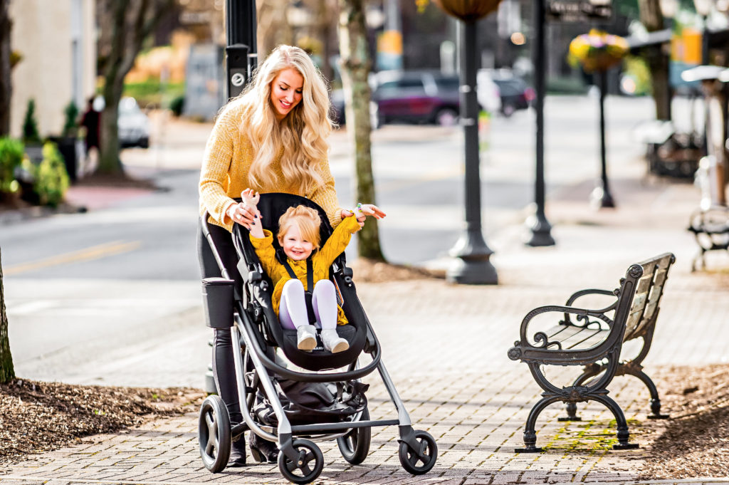 Looking for the best stroller? Popular Atlanta Blogger Happily Hughes is sharing why you need to grab a Maxi-Cosi Lila Stroller ASAP!