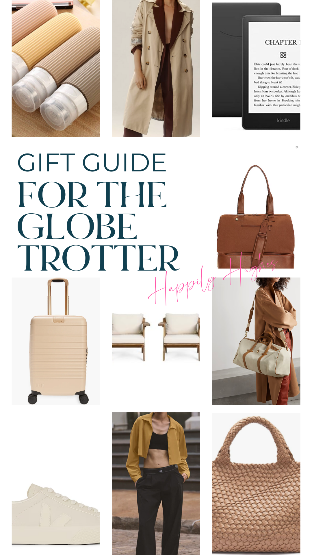 Holiday Gift Guide items for the Globe Trotter