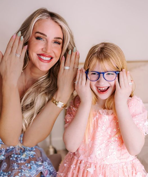Jessica Hughes wearing A Jaffee Jewelry for Mother's Day